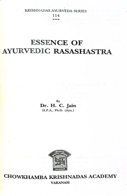 Essences of Ayurvedic Rasashastra